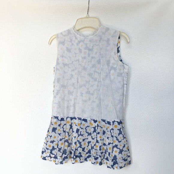 Vintage Montgomery Ward Girls Drop Waist Dress Approx Size     Flowers - Picture 10 of 11